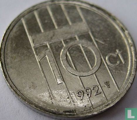 Nederland 10 cent 1992 (misslag) - Afbeelding 3