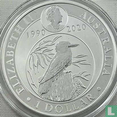 Australia 1 dollar 2020 (coloured) "30th anniversary Australian kookaburra bullion coin series" - Image 1