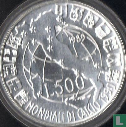 Italië 500 lire 1989 "1990 Football World Cup in Italy" - Afbeelding 1