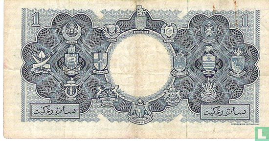 Malaya & British Borneo 1 dollar 1953 - Image 2