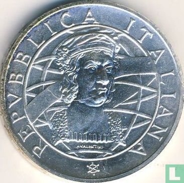 Italië 500 lire 1989 "Christopher Columbus - 500th anniversary Discovery of America" - Afbeelding 2