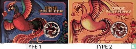 Australië 1 dollar 2022 (coincard - type 2) "Chinese myths and legends - Phoenix" - Afbeelding 3