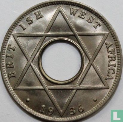 Brits-West-Afrika 1/10 penny 1936 (H) - Afbeelding 1