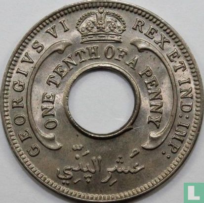 British West Africa 1/10 Penny 1946 (ohne Münzzeichen) - Bild 2