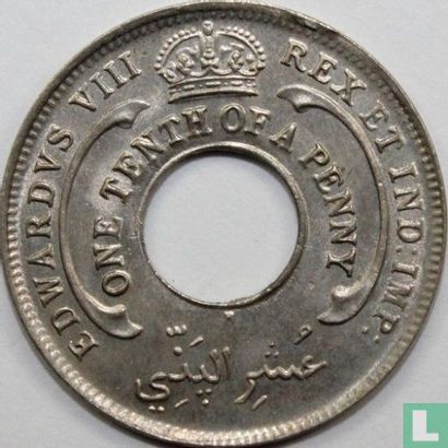 Brits-West-Afrika 1/10 penny 1936 (H) - Afbeelding 2
