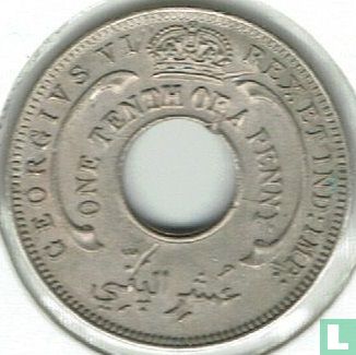Afrique de l'Ouest britannique 1/10 penny 1941 - Image 2