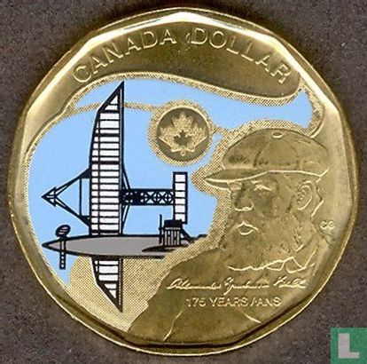 Canada 1 dollar 2022 (coloured) "175th anniversary Birth of Alexander Graham Bell" - Image 2