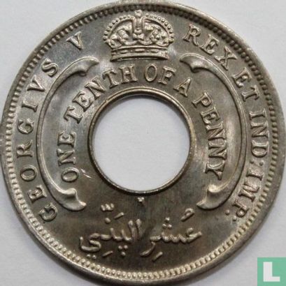 Afrique de l'Ouest britannique 1/10 penny 1928 (H) - Image 2