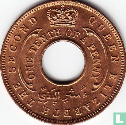 Afrique de l'Ouest britannique 1/10 penny 1956 - Image 2