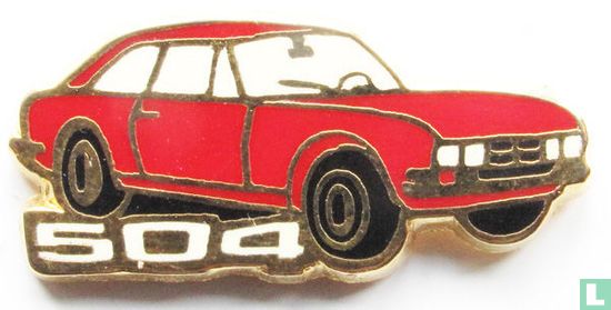 Peugeot 504 rood