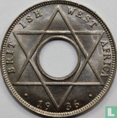 Britisch Westafrika 1/10 Penny 1936 (ohne Münzzeichen - Typ 1) - Bild 1
