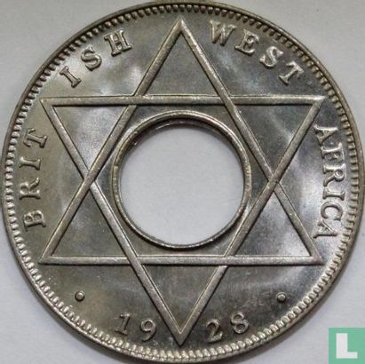 Afrique de l'Ouest britannique 1/10 penny 1928 (KN) - Image 1