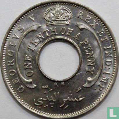 Afrique de l'Ouest britannique 1/10 penny 1928 (KN) - Image 2