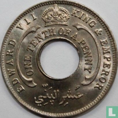 Afrique de l'Ouest britannique 1/10 penny 1910 - Image 2