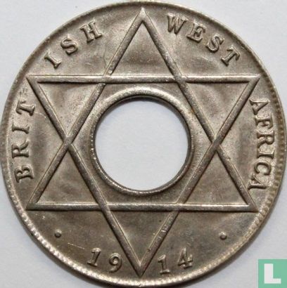Afrique de l'Ouest britannique 1/10 penny 1914 (sans marque d'atelier) - Image 1