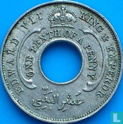 Afrique de l'Ouest britannique 1/10 penny 1907 - Image 2