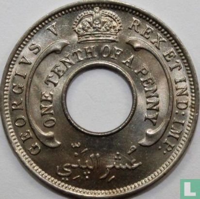 Afrique de l'Ouest britannique 1/10 penny 1932 - Image 2