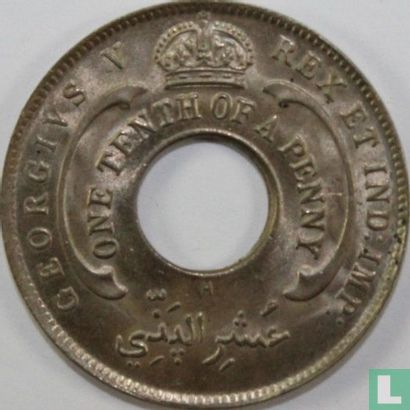 Afrique de l'Ouest britannique 1/10 penny 1916 - Image 2