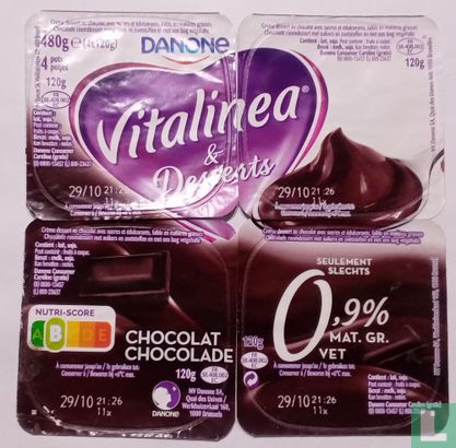 Danone Vitalinea chocolat x4