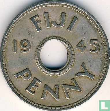 Fiji 1 penny 1945 - Image 1