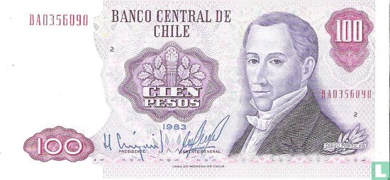 Chili 100 pesos 1983 - Afbeelding 1