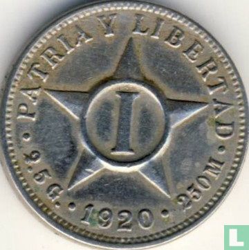 Cuba 1 centavo 1920 - Afbeelding 1