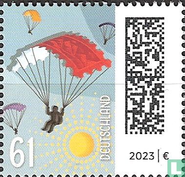 Segelflugzeug-Briefmarke