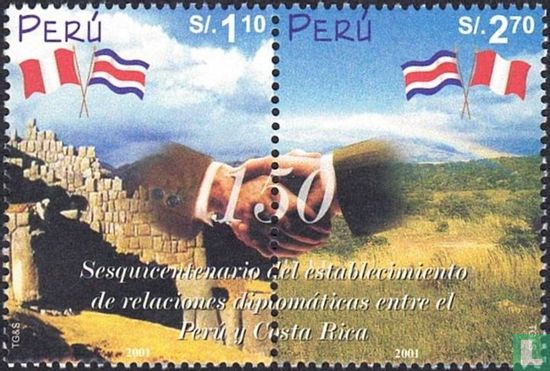150 Jaar diplomatieke betrekkingen  Peru en Costa Rica