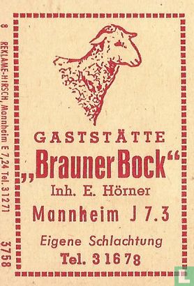 Gaststätte Brauner Bock - E.Hörner