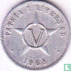 Cuba 5 centavos 1968 (type 1) - Afbeelding 1