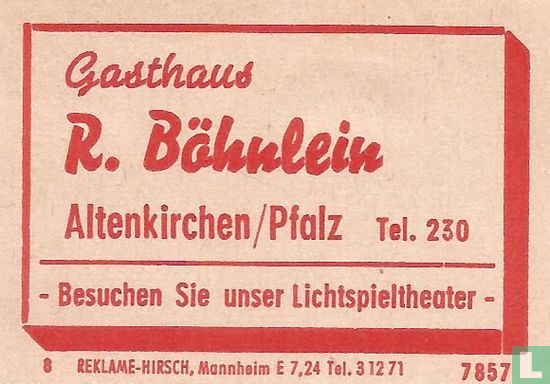Gasthaus R. Böhnlein
