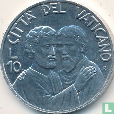 Vatican 10 lire 1990 - Image 2