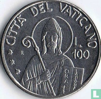 Vatikan 100 Lire 1990 - Bild 2