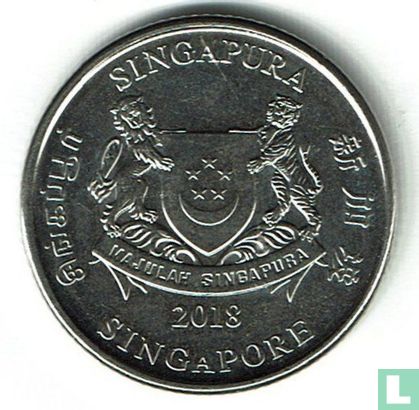 Singapour 20 cents 2018 - Image 1