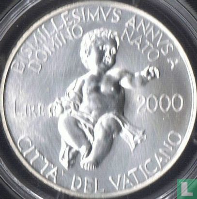 Vaticaan 2000 lire 2000 "Bimillenary of the birth of Jesus" - Afbeelding 2