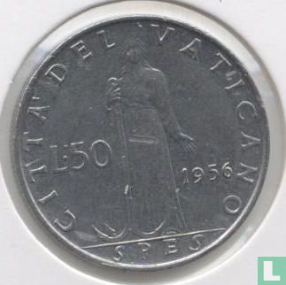 Vaticaan 50 lire 1956 (type 2) - Afbeelding 1