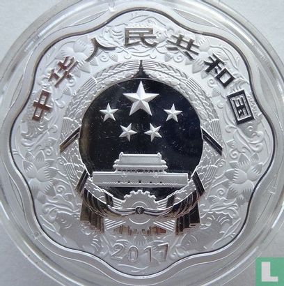 China 10 yuan 2017 (PROOF - type 3) "Year of the Rooster" - Afbeelding 1