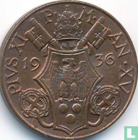 Vatican 5 centesimi 1936 - Image 1