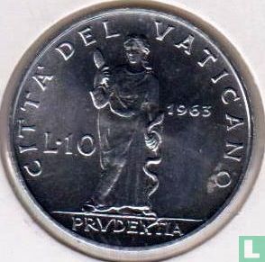 Vatican 10 lire 1963 - Image 1