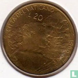 Vaticaan 20 lire 1966 - Afbeelding 1