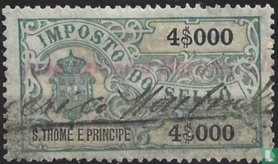 Imposto do sello 4000 Reis