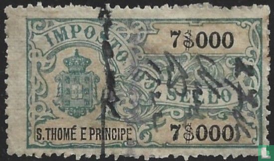 Imposto do sello 7000 Reis