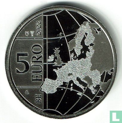 België 5 euro 2022 (kleurloos) "70 years Marsupilami" - Afbeelding 1