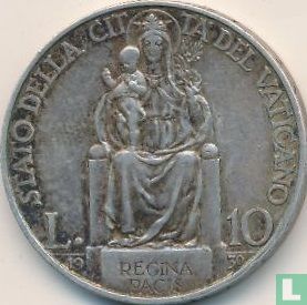 Vatican 10 lire 1930 - Image 1