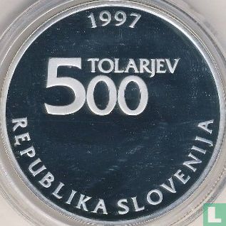 Slovénie 500 tolarjev 1997 (BE) "250th anniversary Birth of Žiga Zois" - Image 1