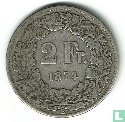 Schweiz 2 Franc 1874 - Bild 1