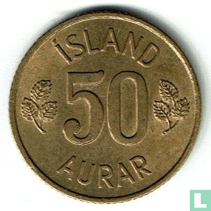 IJsland 50 aurar 1969 - Afbeelding 2