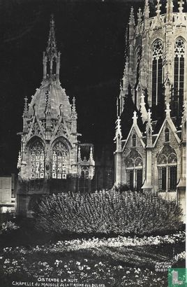 Ostende la nuit. Chapelle du mausolé de la 1e reine des Belges