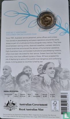 Australie 2 dollars 2022 (folder) "75 years Peacekeeping" - Image 2