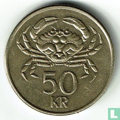 IJsland 50 krónur 1992 - Afbeelding 2